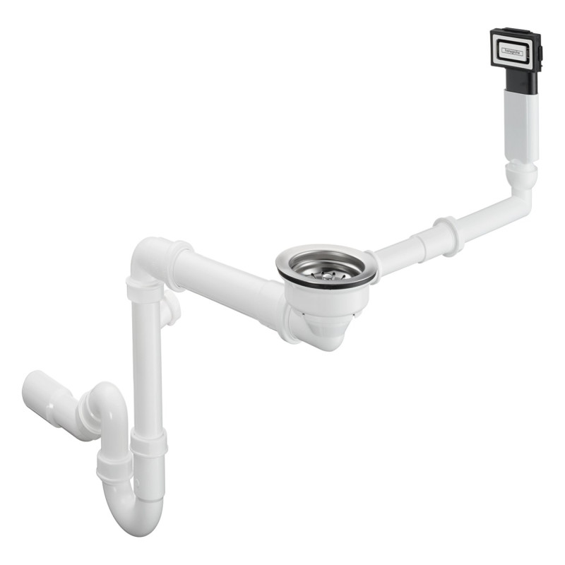 Hansgrohe D16-10 Сифон для гранiтної кухонної мийки , хром, (43927000)