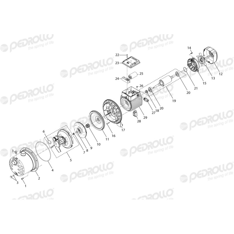 Насос Pedrollo jcrm 2cl самовсмоктуючий до 9м 43PJ10I3A
