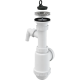 ALCA PLAST сифон A441Р Кухня 1 1/2*d70 нерж.+пралка, без випуску {20} (А441Р)