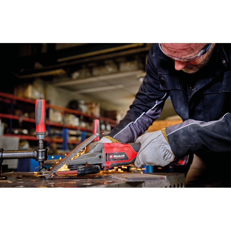 Einhell Шліфмашина кутова акумуляторна TP-AG 18/125 F Li BL - Solo, PXC, 18В, безщіткова, 125 мм, 8500 об/хв, плаский редуктор, 1.57кг (без АКБ та ЗП) (4431175)