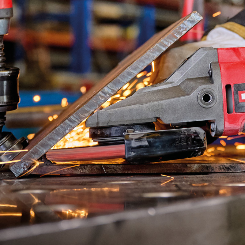 Einhell Шліфмашина кутова акумуляторна TP-AG 18/125 F Li BL - Solo, PXC, 18В, безщіткова, 125 мм, 8500 об/хв, плаский редуктор, 1.57кг (без АКБ та ЗП) (4431175)