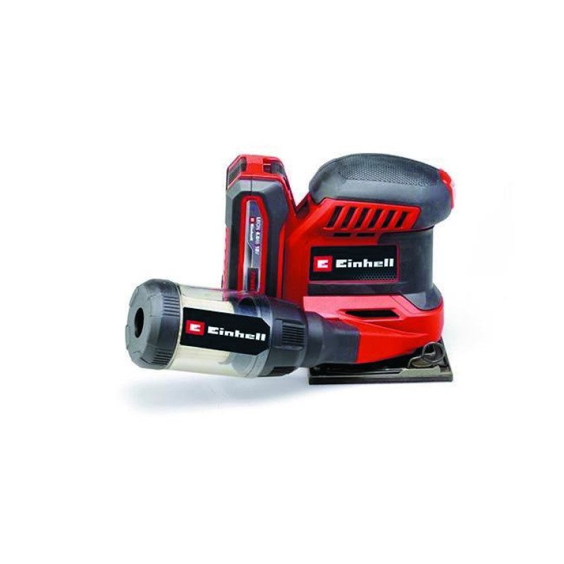 Einhell Шліфмашина вібраційна акумуляторна TE-OS 18/113 3X Li - Solo 18, 113х101мм 1.04кг без АКБ і ЗП (4460730)