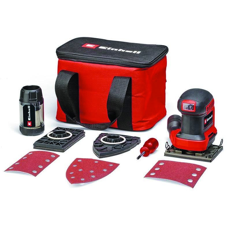 Einhell Шліфмашина вібраційна акумуляторна TE-OS 18/113 3X Li - Solo 18, 113х101мм 1.04кг без АКБ і ЗП (4460730)