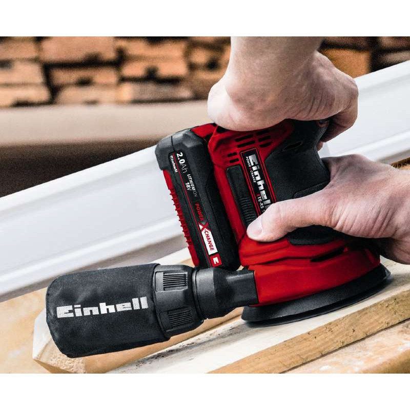 Einhell Шліфмашина ексцентрикова TE-RS 18 Li - Solo акум., PXC, 125 мм, 18В (без АКБ і ЗП) (4462010)