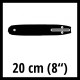 Einhell Направляюча шина для ланцюгової пилки 20см, 1.1мм (4500194)