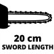 Einhell Висоторіз GC-EC 7520 T, 750 Вт, 20 см (4501240)