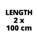 Einhell Напрямні з алюмінію для циркулярної пилки, 2 шт, 1000 мм (4502118)