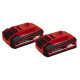 Einhell Акумулятори 2 шт 18V PXC PLUS Twinpack 4.0 Ah (4511629)