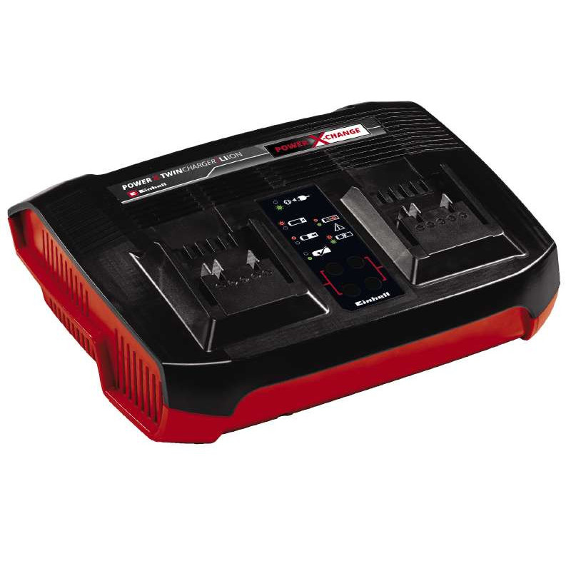 Einhell Комплект Power X-Change із двох акумуляторів 18V 4 Ah та подвійного зарядного пристрою (4512112)