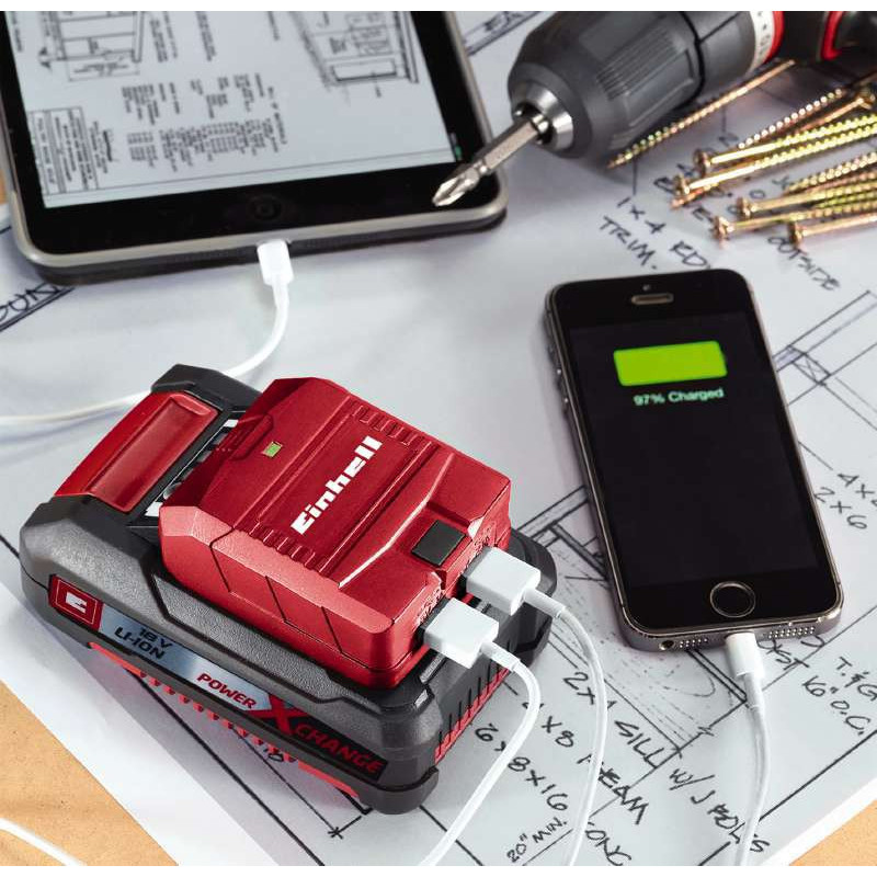 Einhell Адаптер USB-акумулятора TE-CP 18 Li USB Solo (4514120)