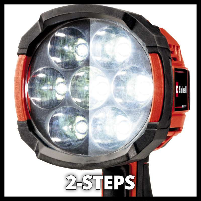 Einhell Ліхтар TE-CL 18/2500 LiAC - Solo акум., PXC, 2500 лм, 18В, 6500 К, 7 LED, 18/12В, 0.6 кг (без АКБ і ЗП) (4514145)