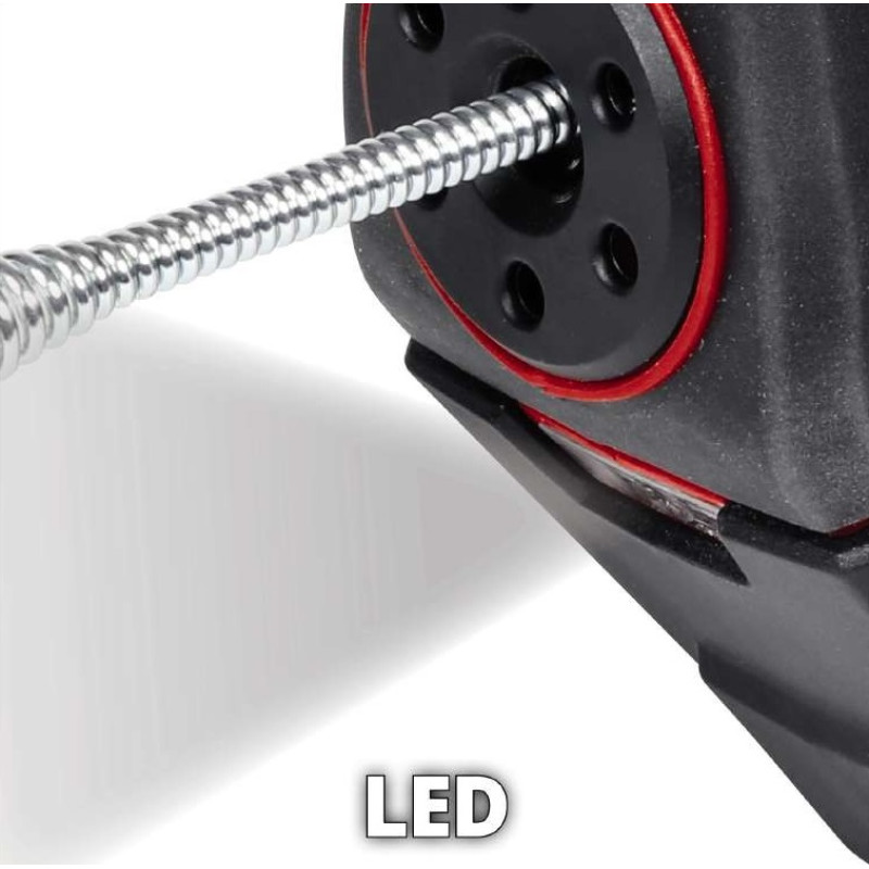 Einhell Пристрій для прочищення труб TE-DA 18/760 Li - Solo акум., PXC, 18В, 560 об/хв, трос 7.6 м, d7мм, 16-55 мм (4514160)