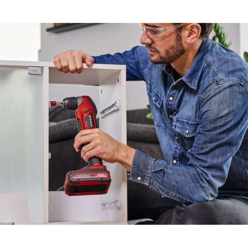 Einhell Дриль кутова акумуляторна TE-AD 18 Li - Solo PXC 18В 1100 об·хв 45Нм патрон 10мм 1.22кг без АКБ та ЗП (4514290)