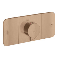 Axor One Термостат для 2х споживачiв, СМ, шлiфоване червоне золото, (45712310)
