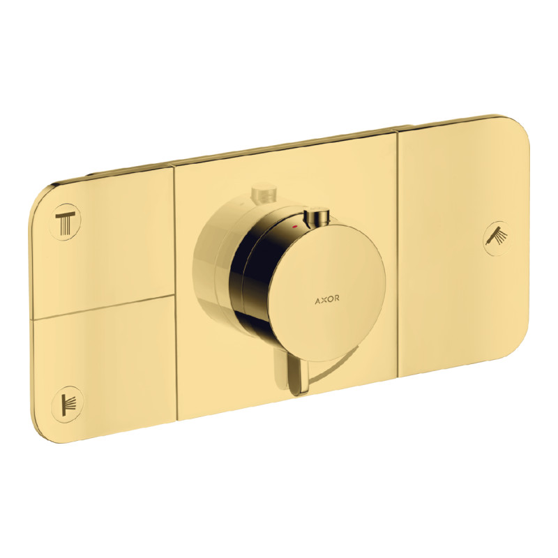 Axor ONE термостат для душа на 3 потребителя, СМ, полированное золото, (45713990)