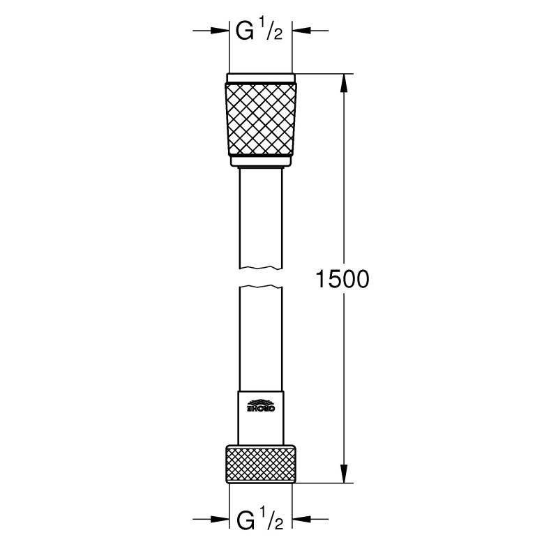 Relexaflex шланг душовий 150см