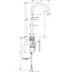 Axor Змішувач для раковини Hansgrohe One з Push-Open (48030670)