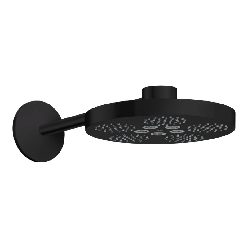 Axor ONE верхний душ 280 2jet со стеновым кронштейном, цвет черный матовый, (48492670)
