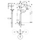 Hansgrohe Душова система AXOR ONE 280 1jet (48790670)