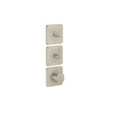 AXOR CITTERIO C термостат 38*12см, для 3х споживачів, ПМ, шліфованний нікель