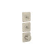AXOR CITTERIO C термостат 38*12см, для 3х споживачів, ПМ, шліфованний нікель