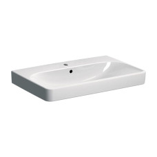 Geberit 500.249.01.1 Smyle Square Раковина 75см, з 1 отв.під зміш, з переливом, колір білий глянець