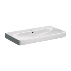 Geberit 500.251.01.1 Smyle Square Раковина 90см, з 1 отв.під зміш., з переливом, колір білий глянець