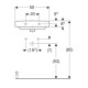 Geberit 500.256.01.1 Smyle Square Раковина 50см, з 1 отв. під зміш., з переливом, колір білий глянець