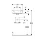 Geberit 500.320.01.7 Selnova Square Раковина -36см з асиметричним переливом, закруглена форма, колір білий глянець