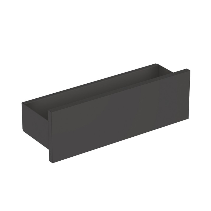 Geberit SMYLE SQUARE полка настінна 45*14,8*15см, лава/з порошковим покриттям матовий, лава/фарбований матовий, (500.362.JK.1)