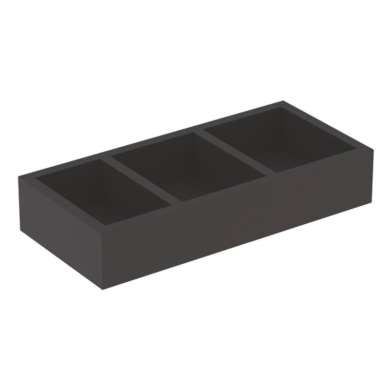 Geberit вставка для верхнього ящика 32,3*5,9*15см, Н-подібна, лава/меламін структурний, (500.677.00.1)
