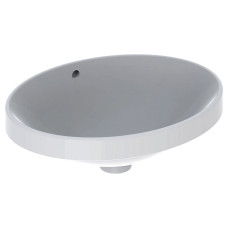 Geberit VARIFORM умивальник 50*40см, вбудований, овальной форми, з переливом, глазурований знизу, (500.709.01.2)
