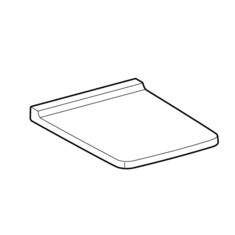Geberit 500.833.01.1 Xeno2 Сидіння з кришкою для унітазу, дюропластове, soft-close, швидкоз'ємні кріплення quickfix, колір білий