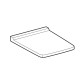 Geberit 500.833.01.1 Xeno2 Сидіння з кришкою для унітазу, дюропластове, soft-close, швидкоз'ємні кріплення quickfix, колір білий