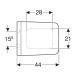 Geberit 500.833.01.1 Xeno2 Сидіння з кришкою для унітазу, дюропластове, soft-close, швидкоз'ємні кріплення quickfix, колір білий