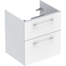 Geberit SELNOVA SQUARE шафка для вбудованого умивальника slim rim60см, з двома шухлядами 58,8*63,5*50,2 см, білий, (501.204.00.1)