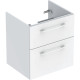 Geberit SELNOVA SQUARE шафка для вбудованого умивальника slim rim60см, з двома шухлядами 58,8*63,5*50,2 см, білий, (501.204.00.1)