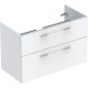 SELNOVA SQUARE тумба під умивальник slim rim 100 см, з двома ящиками 98.8x63.5x50.2 см,білий