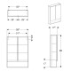 Geberit Пенал для ванної кімнати SELNOVA SQUARE 501.264.00.1, білий, (501.264.00.1)