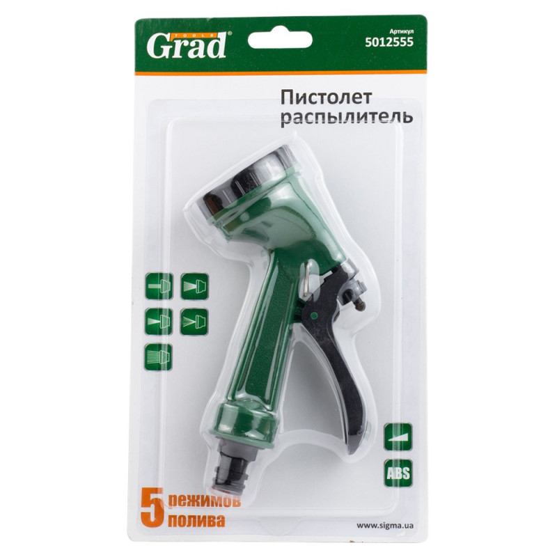 Grad Пістолет-розпилювач 5-ти режимний АВС (5012555)