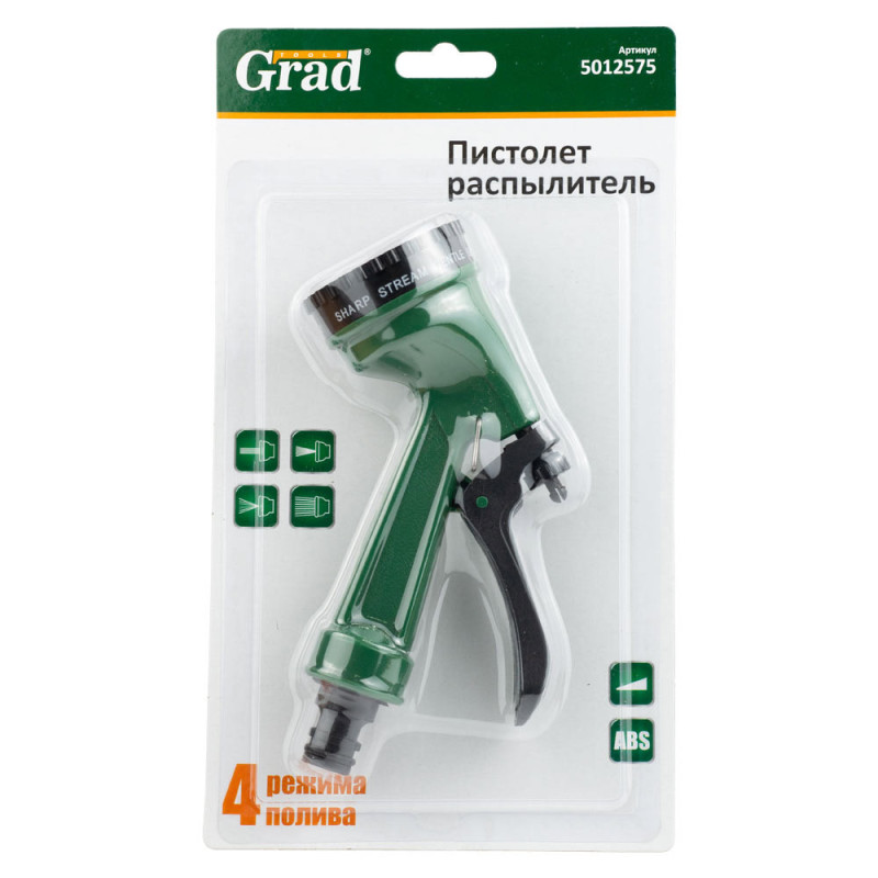 Grad Пістолет-розпилювач 4-х режимний АВС (5012575)