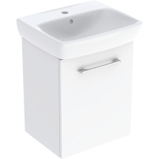 Geberit 502.746.00.1 Комплект раковини Selnova Square з шафкою, одні двері 45см, Білий