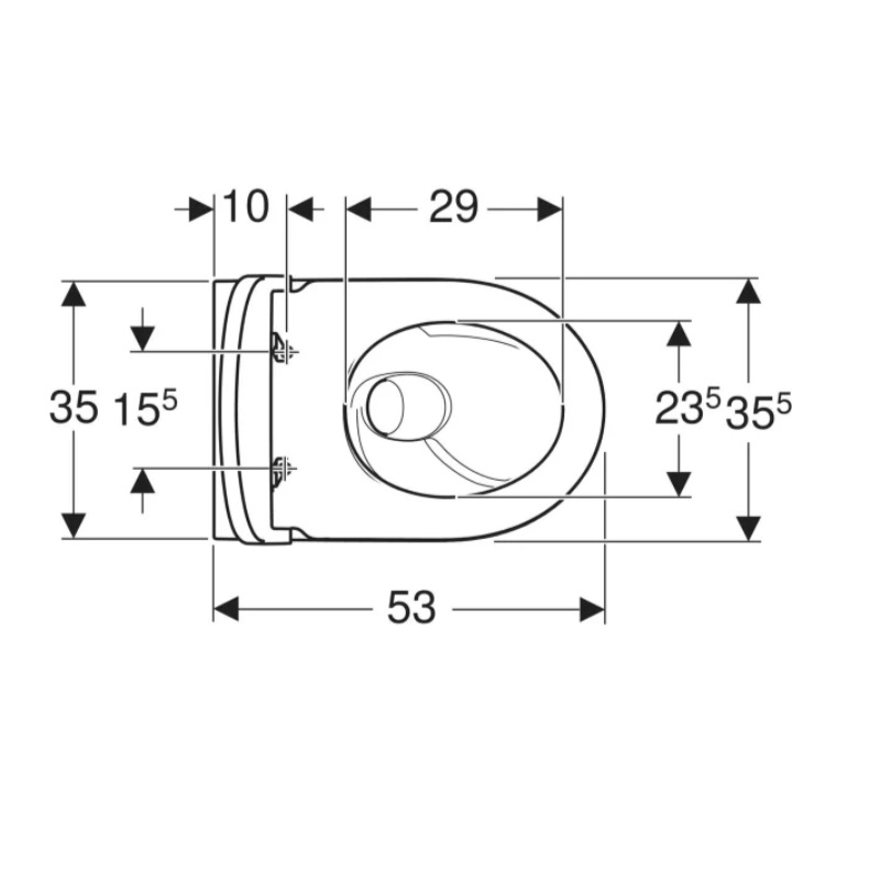 503.046.JT.1 iCon Комплект підвісного унітазу воронкоподібний, закрита форма, TurboFlush, з кришкою дюропласт, Softclose та Quckfix, колір білий мат