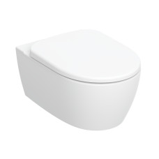 SMYLE Round унітаз підвісний Rimfree, воронкоподібний, закрита форма, з сидінням з кришкою Soft Close