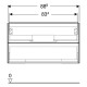 Geberit 505.263.00.5 Шафка для умивальника ONE, з двома шухлядами 90см, Дуб