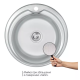 WEZER Кухонна мийка 510(08) Satin 510x180 мм + сифон