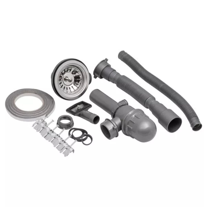 WEZER Кухонна мийка 510(08) Satin 510x180 мм + сифон