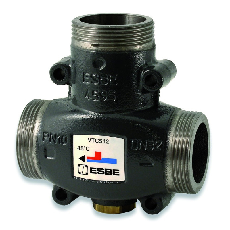 ESBE Змішувальний термостатичний клапан VTC512 DN32 1 1/2″ 55°С (зовн.) (51022100)