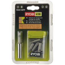 Набір біт Ryobi RAK16FP 15 біт 25мм магнітний тримач біт 60мм (5132002679)