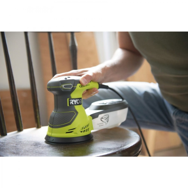 Ryobi Шліфмашина ексцентрикова ROS300A, 300Вт, 125мм, 20 листів (5133001142)